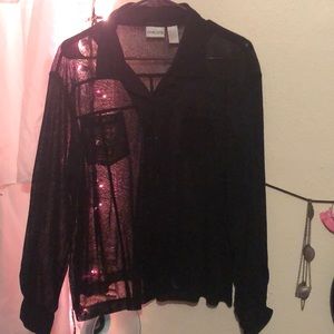 Black long sleeve blouse